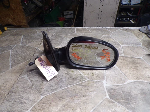 98-02 1998-2002 DAEWOO LANOS RIGHT PASSENGER SIDE DOOR MIRROR LEVER MANUAL BLACK