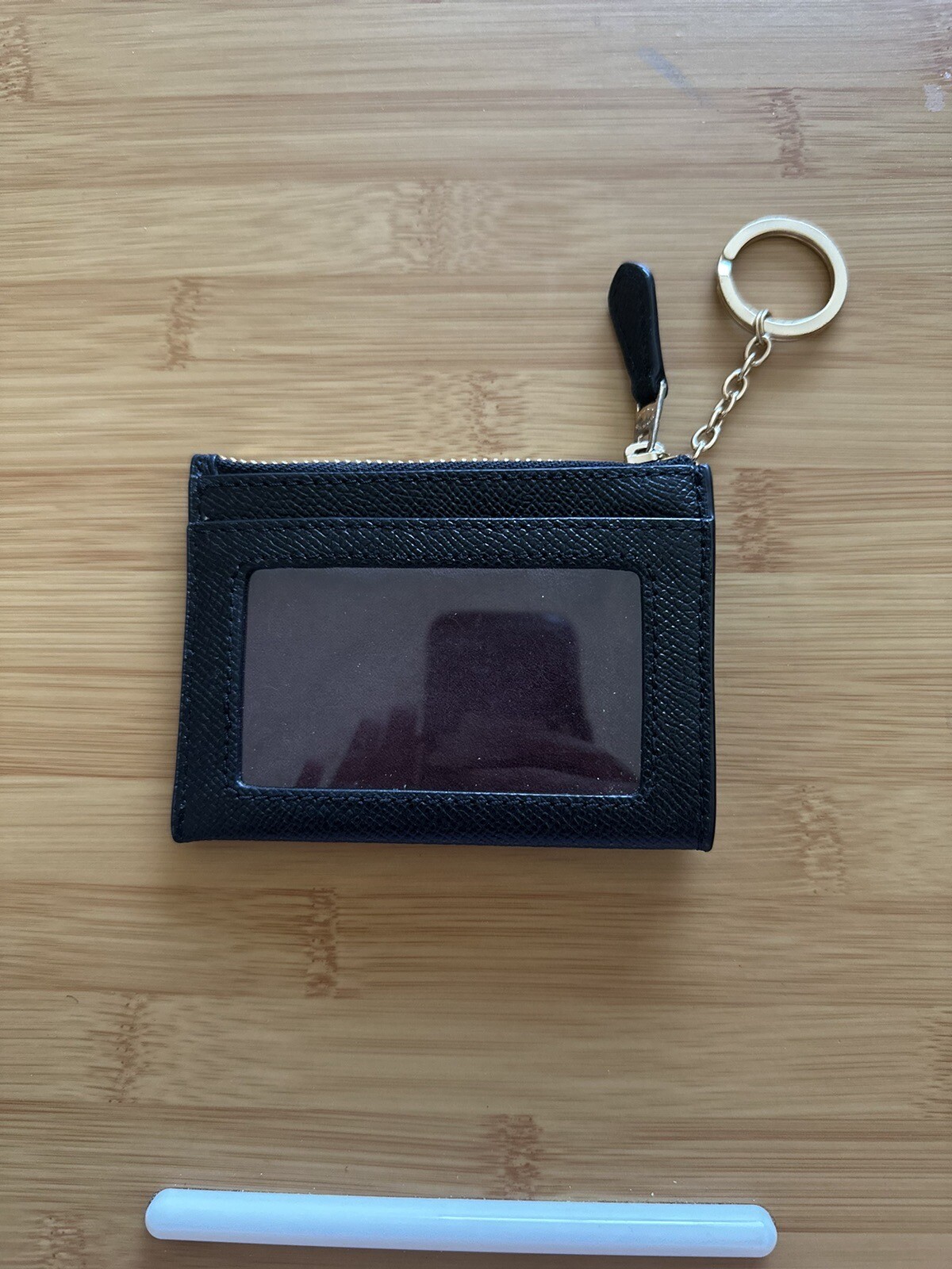 coach mini skinny id card case wallet leather Gem