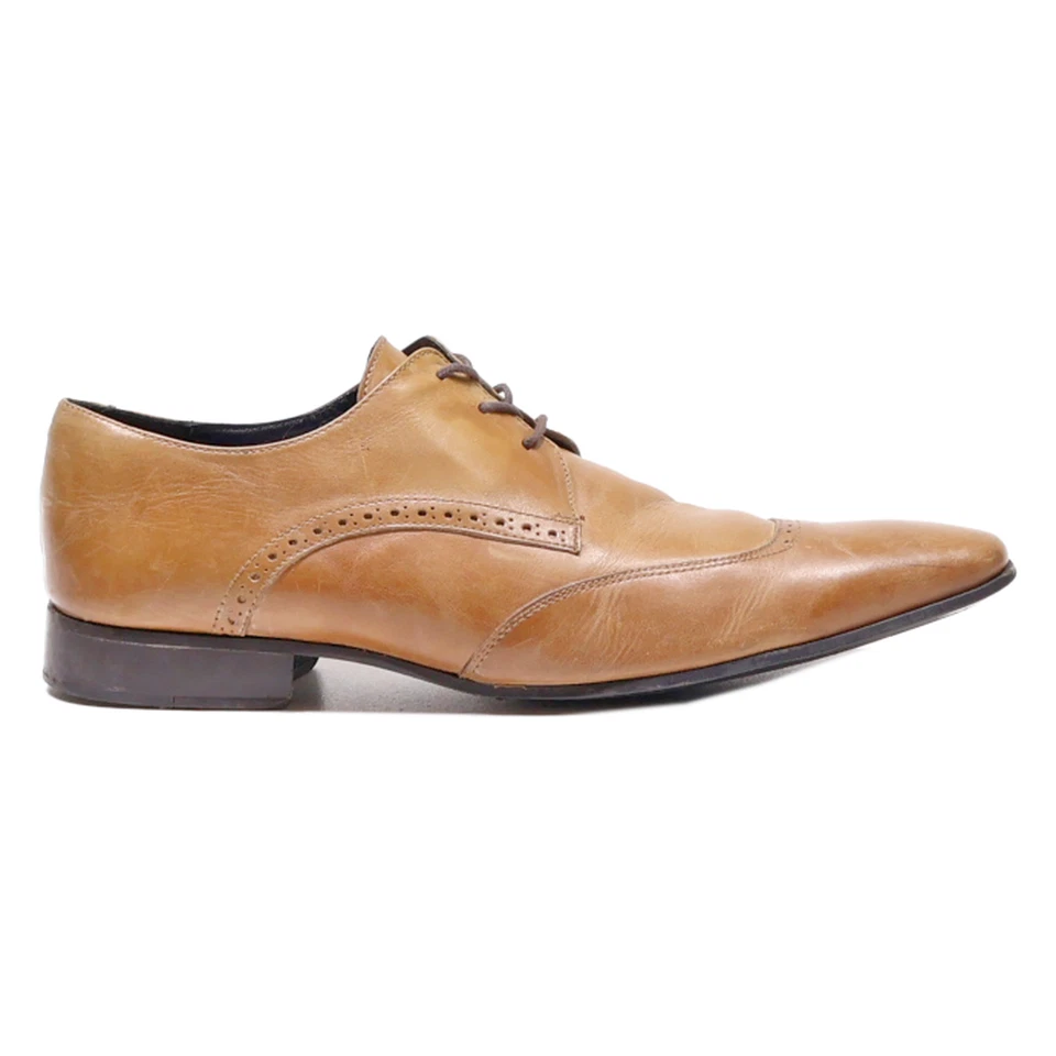 ALAIN MANOUKIAN Oxford Shoes Brown Leather Mens UK 8