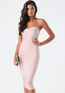 bebe bustier bandage dress