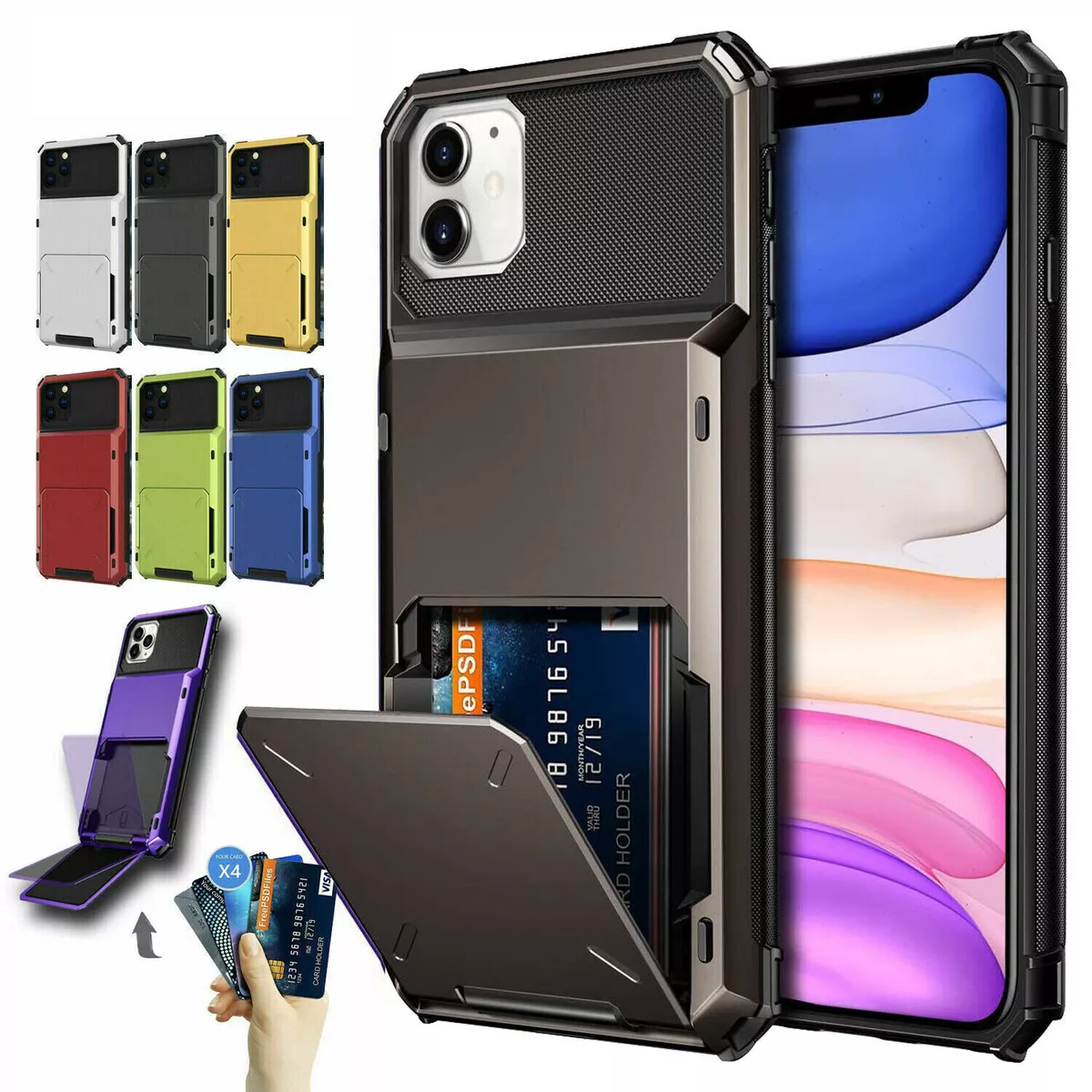 Wallet Case For iphone 13 12 11 Pro Max X XS XR 7 8 Plus Protective Cover  Card Package LV Flip Anti Shock Phone Casing