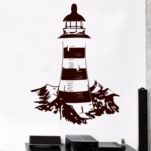 classical Lighthouse Sea Nautical Wall Sticker for living room Decoration  - Picture 1 of 4