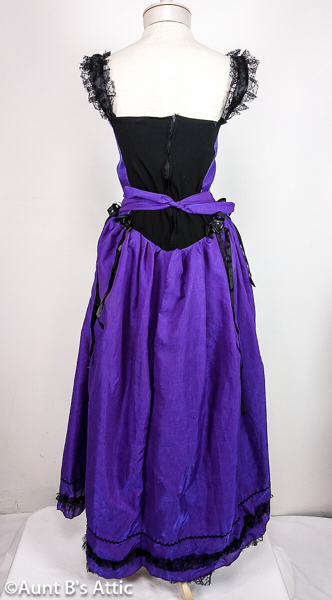 black and purple victorian dress Belle Epoque Beaded Gown, 1890s Purple Victorian Dress, Gilded Age Pink and Black Ballgown