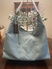 American Leather Co Leather Cobb Hobo Bag | Soft Teal (MSRP $175.00) Beautiful 