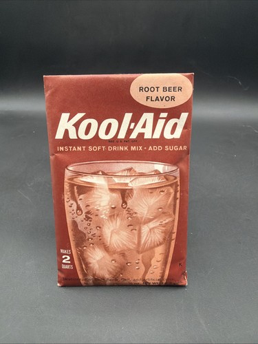 Look Vintage 1956 Packet Kool Aid ROOT BEER FLAVOR Soft Drink Powder General USA