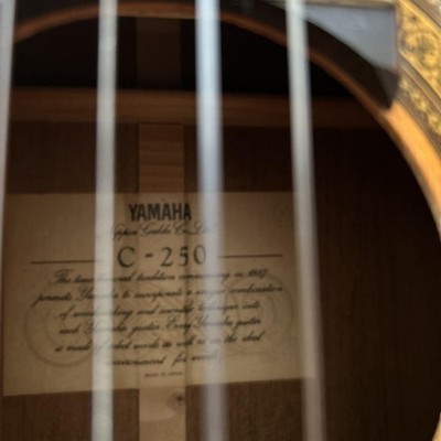 Acoustic Guitar Yamaha C-250 Nippon Gakki Natural Color with Case
