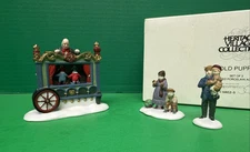 Dept 56 The Old Puppeteer Set of 3 Heritage Village Accessory 5802-5