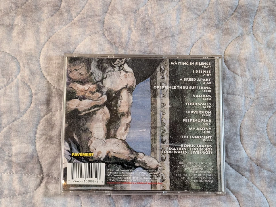 Crowbar Obedience Thru Suffering CD Remastered Doom Sludge Metal 95 Bonus Tracks - Image 3 of 4