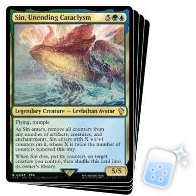 final fantasy mtg sin SIN, UNENDING CATACLYSM X4 Final Fantasy Commander Magic MTG MINT CARD