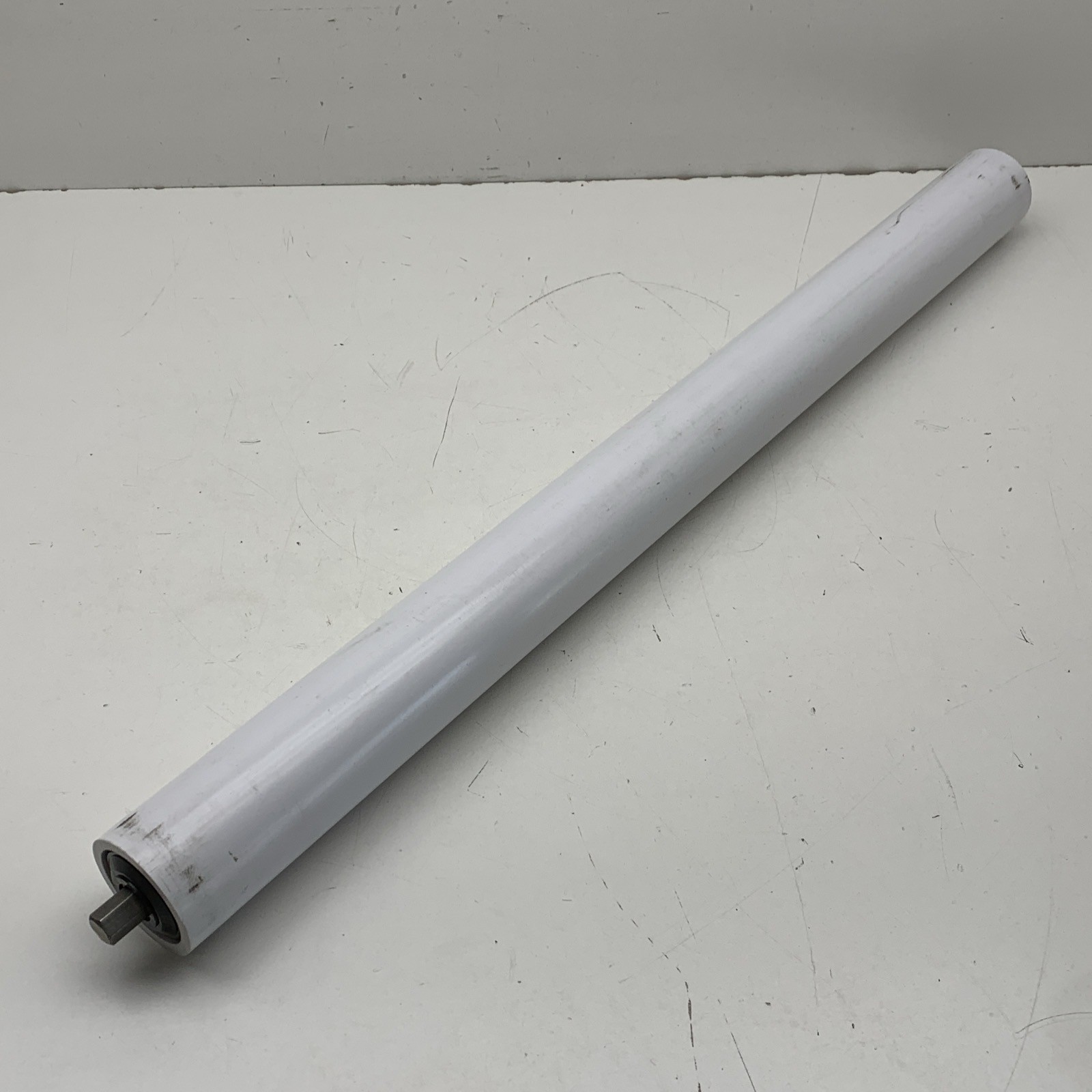 Lot of (9) Bryant Products 24" Coated Conveyor Belt Roller 2" Diameter