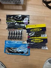 Deps Soft Plastic Lure Pack Black for Bass Fishing Realistic Action