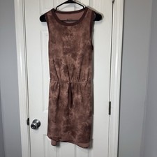 ATHLETA Rincon Printed Dress Evian Hearth Rose Travel Small Petite