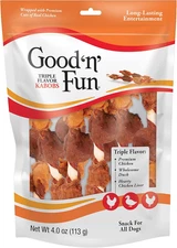 Good ‘n’ Fun Triple Flavor Kabobs Chews for All Dogs 4 Ounce Treat Your Dog