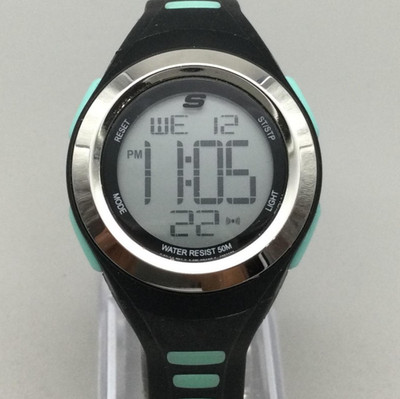 Skechers Digital Sport Watch Womens 33mm Black Aqua Water Resist 50M