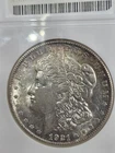 1921 S $1 Morgan Dollar ANACS Soapbox AU58 Toned #1251337