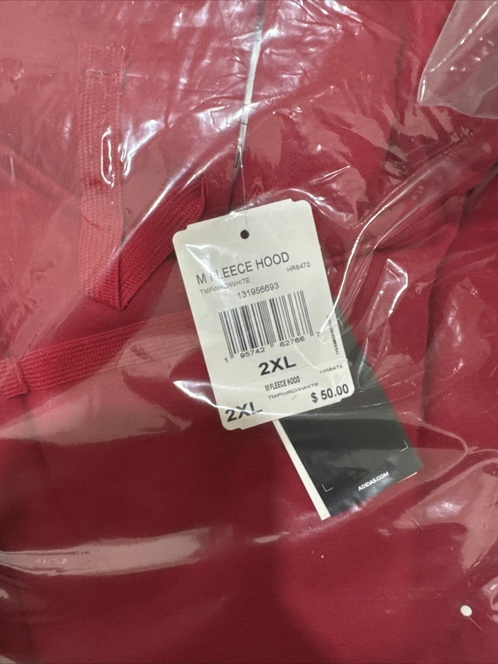 Sudadera con capucha polar Adidas para hombre 2XL Foto 3 de 4