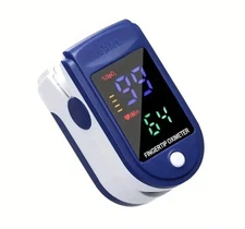 Pulse Fingertip Oximeter Blood Oxygen Saturation Monitor - Battery Operated