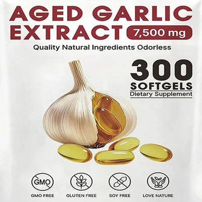 #ad USA Odorless Garlic 7500mg Per Servings 300 Softgels 2 Years Aged Garlic Extra $15.99