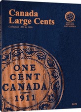 Whitman New Blue Coin Folder Canada Canadian Large Cents 1858 1920 Album 2478