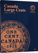 Whitman New Blue Coin Folder Canada Canadian Large Cents 1858 1920 Album 2478