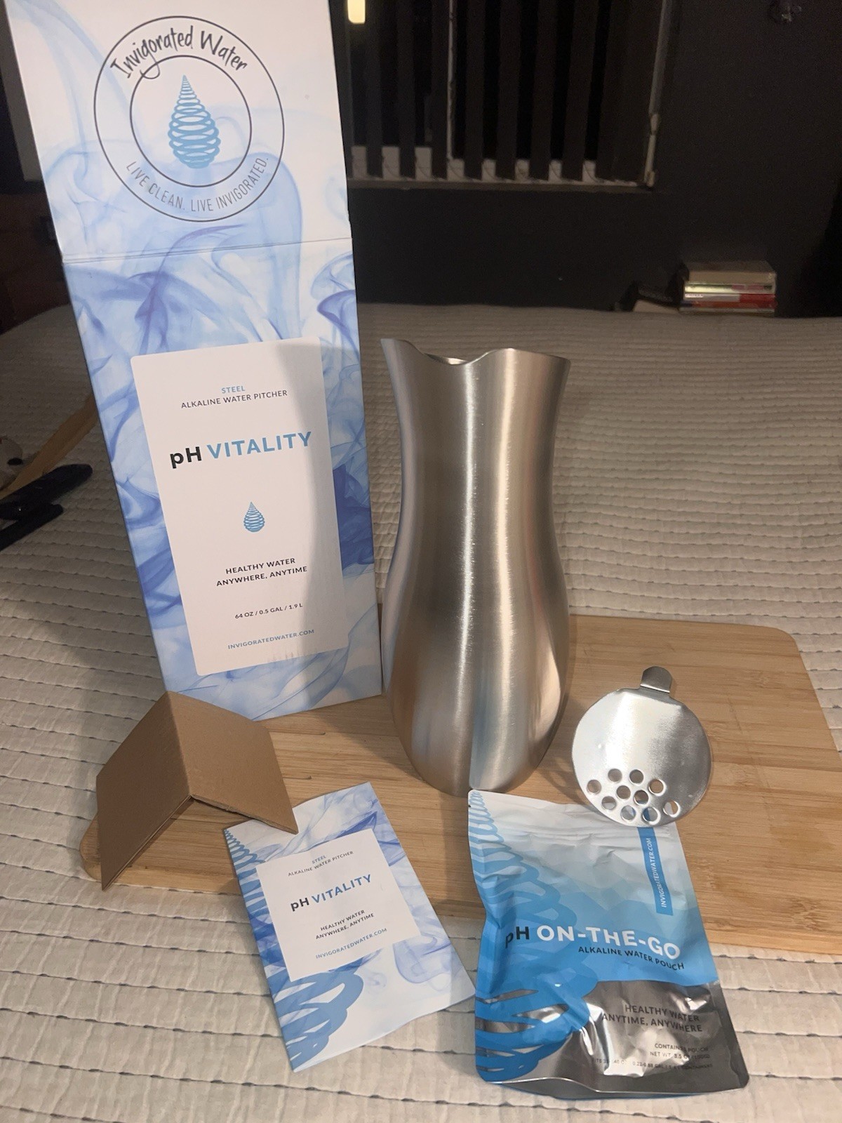 pH Vitality Alkaline Water Filter Pitcher for Drinking Water