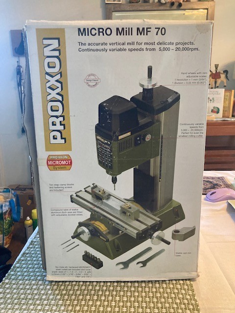 US-spec 120v PROXXON Micro Mill MF70 37110, Excellent Shape, Original Packaging