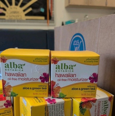 2 Pack Hawaiian Aloe & Green Tea Oil-Free Moisturizer 3 oz By Alba Botanica