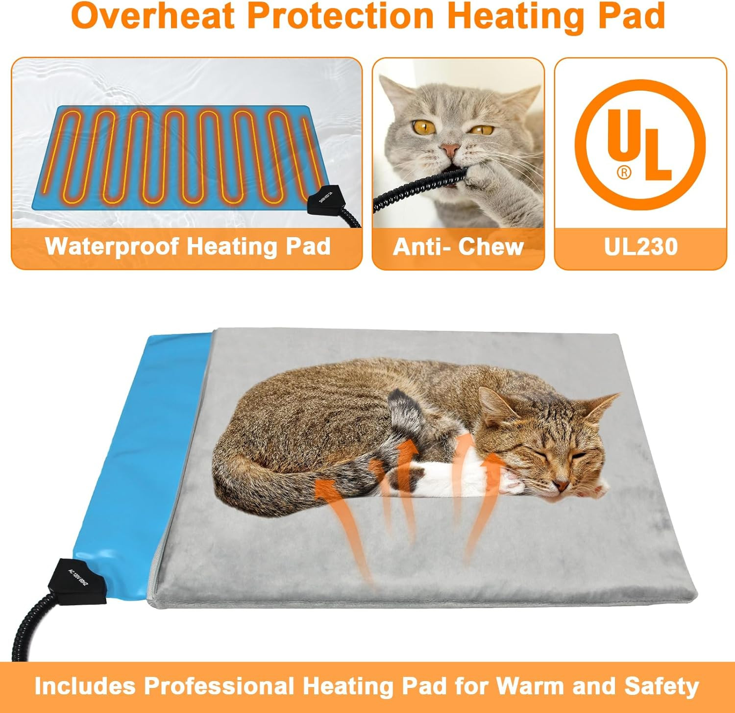 Large Heated Cat House for outside Cats in Winter, Lslpin Weatherproof & Insulat