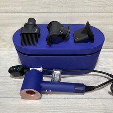 Dyson Supersonic Hair Dryer HD07 Genuine w/ 3 Attachments Box Vinca Blue/Rose