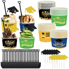 24Pcs Graduation Party Ice Cream Cups⚡️US SHIPPED
