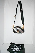 Kurt Geiger London Soho Leather Camera Bag in Open Grey #0002265109 NWT