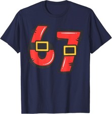Number 67 Matching - Six Seven Meme Christmas Costume Unisex T-Shirt