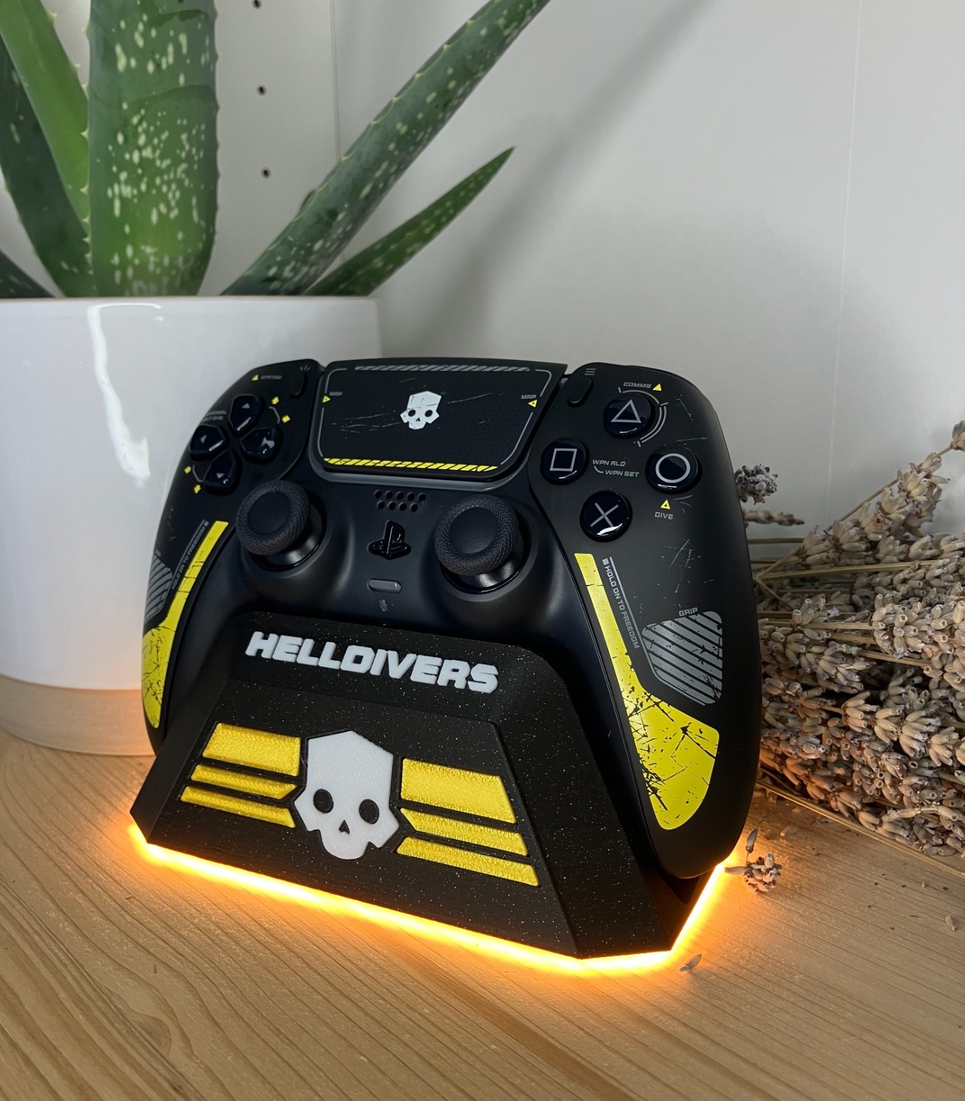 Socle de manette PS5 Helldivers 2 antidérapant avec rangement stable