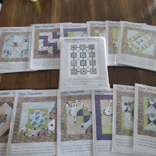 Joann Fabric Sew Squared Quilt Blocks Complete Set 1-12 w Setting Kit