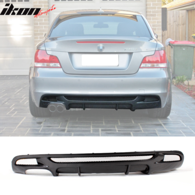 Fits 07-13 BMW E82 M-Tech M Sport 1 Series Rear Bumper Lip