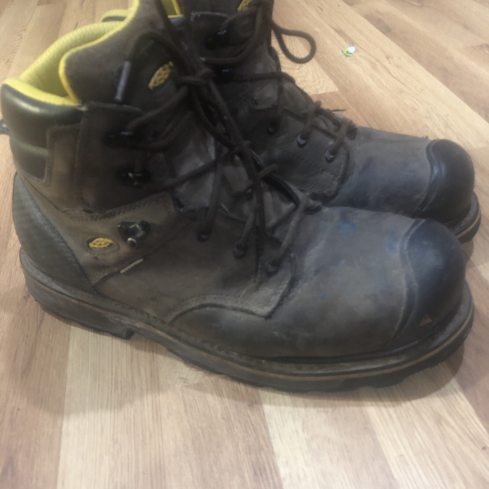 Stivali da lavoro Keen Milwaukee 6" punta acciaio EH impermeabili pelle marrone uomo 13D