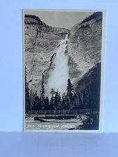 RPPC Takakkaw Falls Banff Canada Byran Harmon Photo Postcard A18