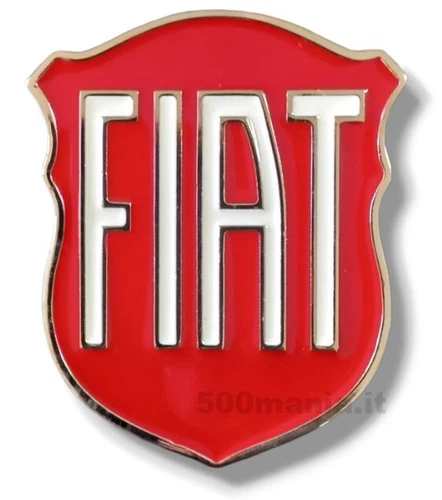 Fiat Emblem For Front Grille - Fiat 500 F/L/R - In Enamelled Metal
