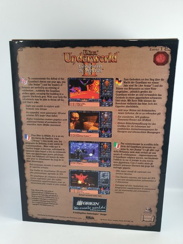 Ultima Underworld II 2 IBM gioco PC tedesco Big Box 1993 3.5 floppy - Foto 2 di 9