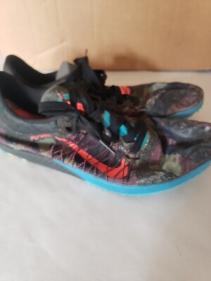 Nike Zoom Victory XC Black/Blue Camp Cross Country Grind Runs  Small