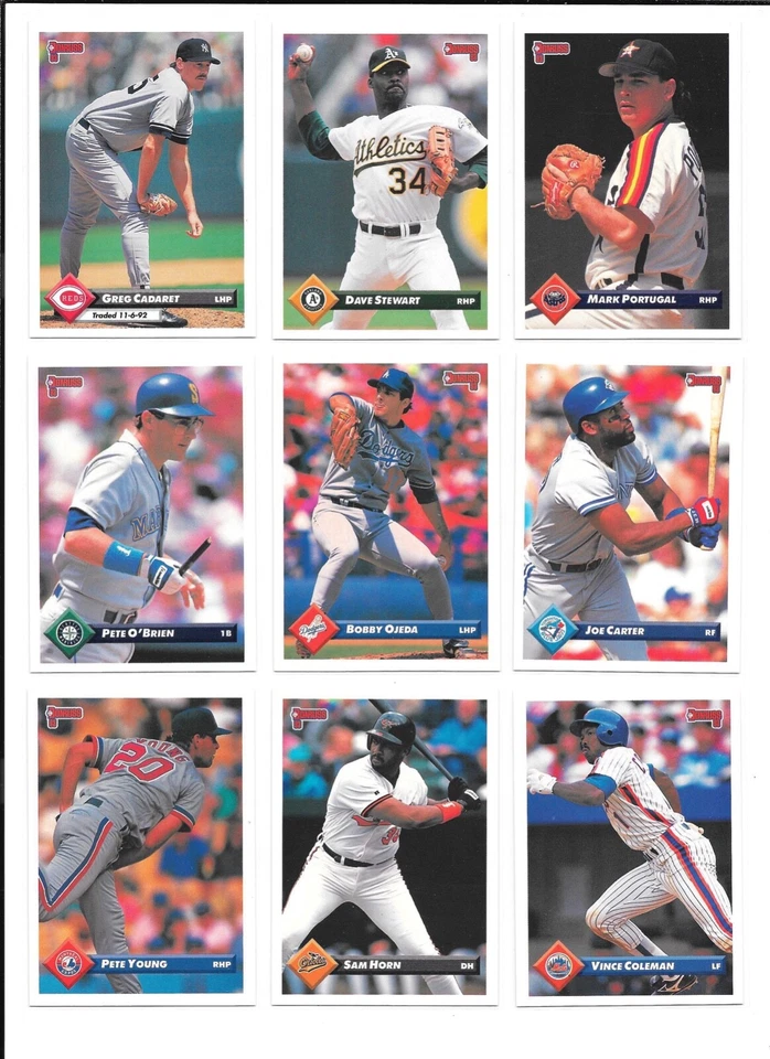 1993 Donruss Baseball Trading Cards / Choose #s 601 - 792 / FREE SHIPPING / mb46 - Image 4 of 4