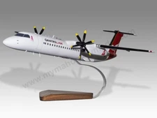 Bombardier Dash 8 Q400 Qantaslink Desk Wood Airplane New Model Large Scale 1/72