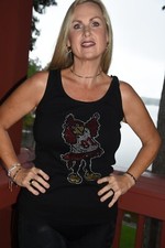 South Carolina Gamecocks rhinestone shirt or tank XS S M L XL XXL 1X 2X3X4X5X