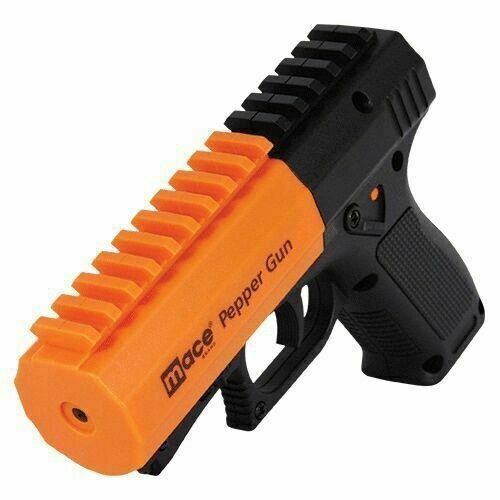 MACE Pepper Gun 2.0 Pistol with Strobe LED Black/Orange New - Picture 1 of 1