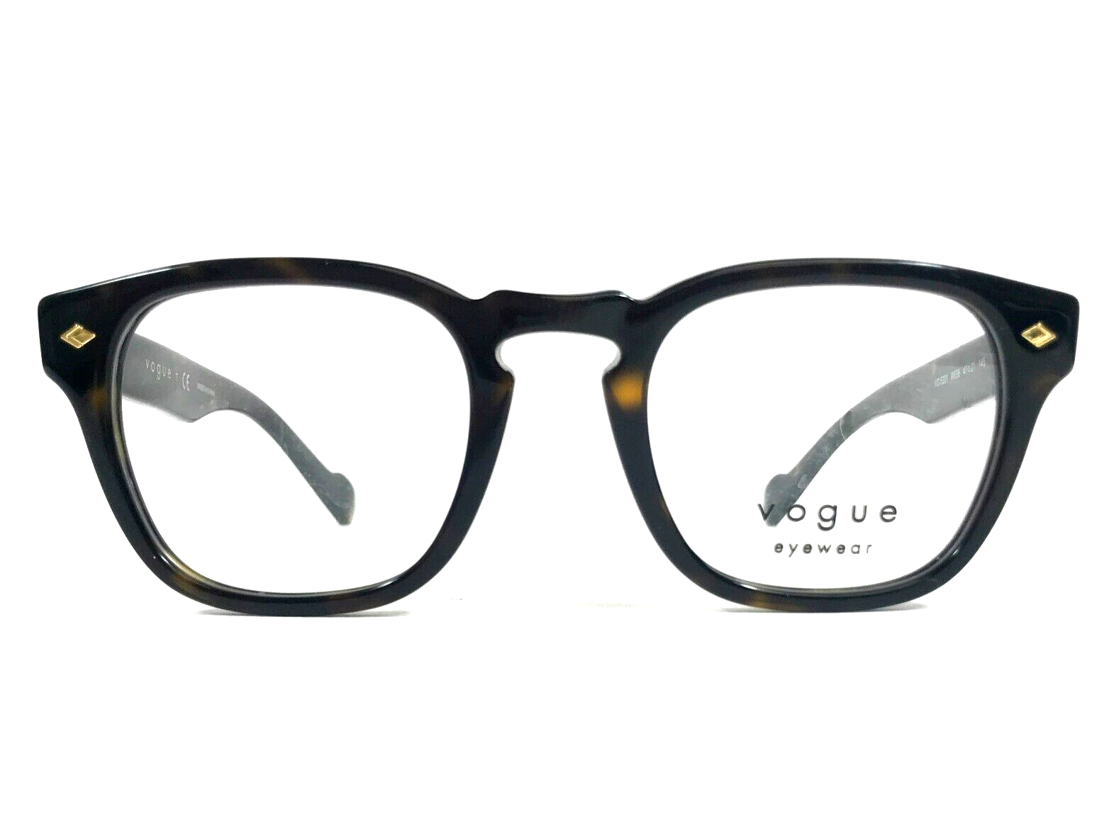 Vogue Eyeglasses Frames VO5331 W656 Dark Tortoise Square Full Rim 47-21-145