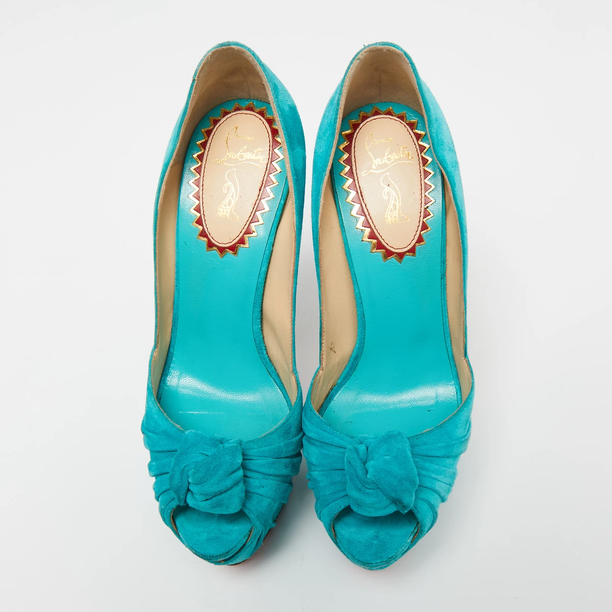 Turquoise louboutins sale