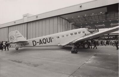 LUFTHANSA JUNKERS JU 52 1986 D-AQUI LUFTHANSA VINTAGE AIRLINE PHOTO GERMANY