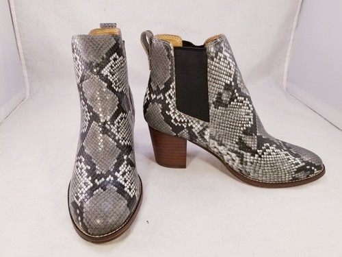 J.CREW WOMAN SNAKE PRINTS ANKLE BOOTS SIZE 6 EUC - Picture 6 of 11