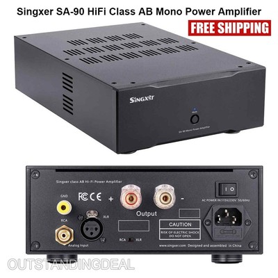 Singxer SA-90 HiFi Class AB Ultra-low Distortion Mono Power Amplifier 100W