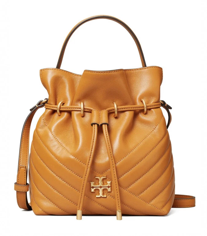 NEW Tory Burch Squash Kira Chevron Mini Bucket Bag $428